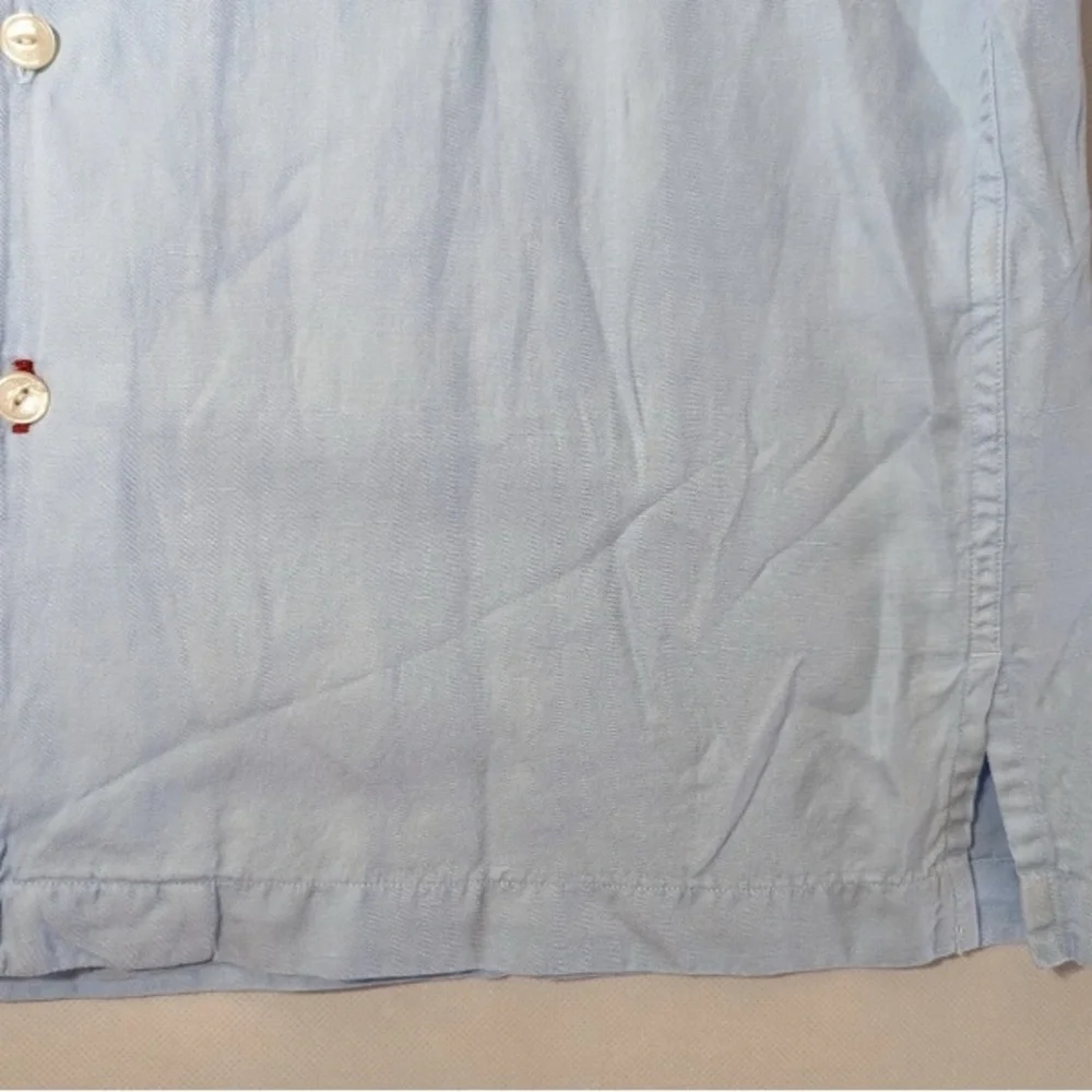 NEW Size S Mens Cremieux Classics ShortSleeve ButtonFrontShirt Lyocell Lt Blue